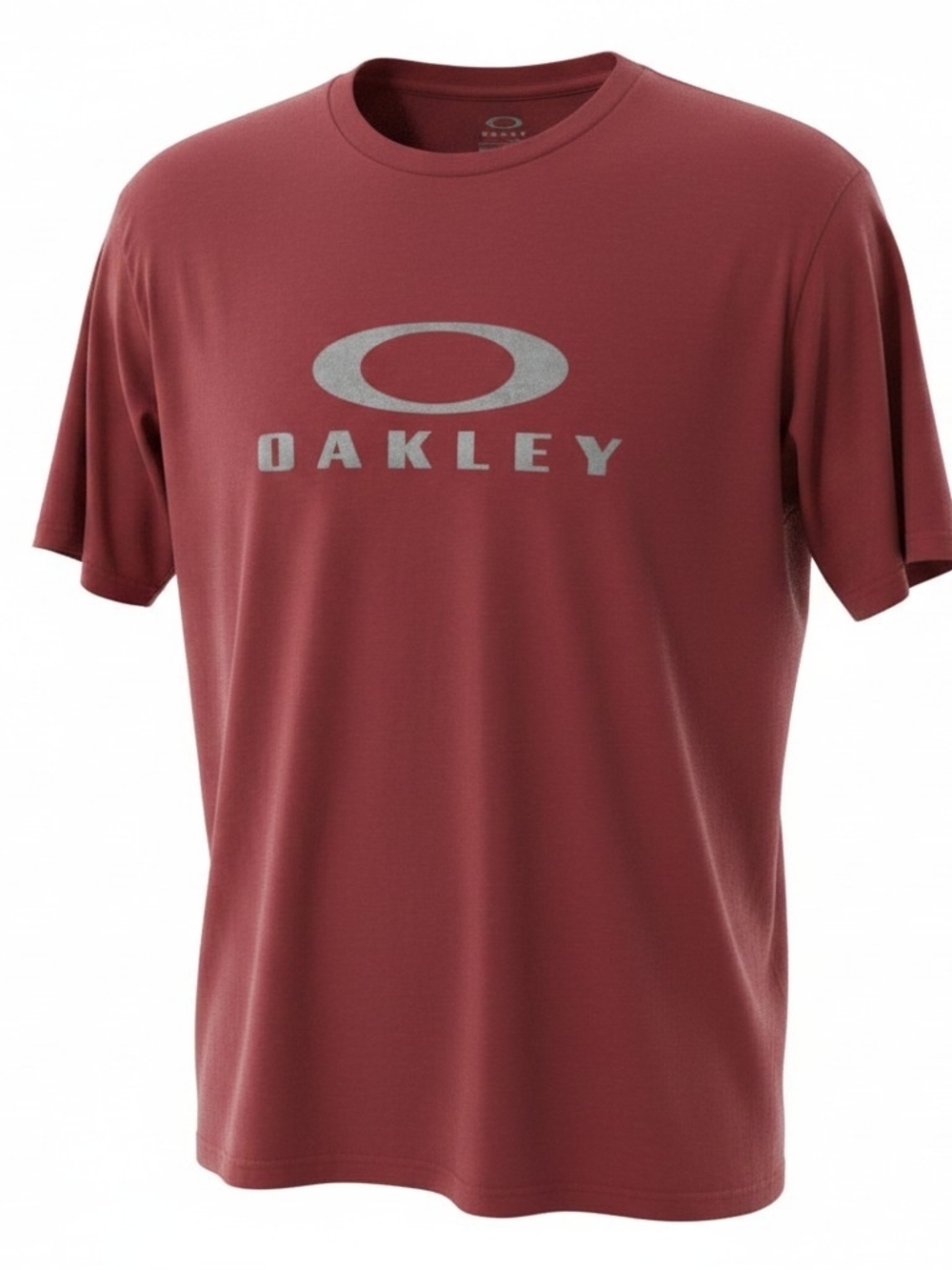 Oakley Men's Short-Sleeve Logo Tee in Brick Red